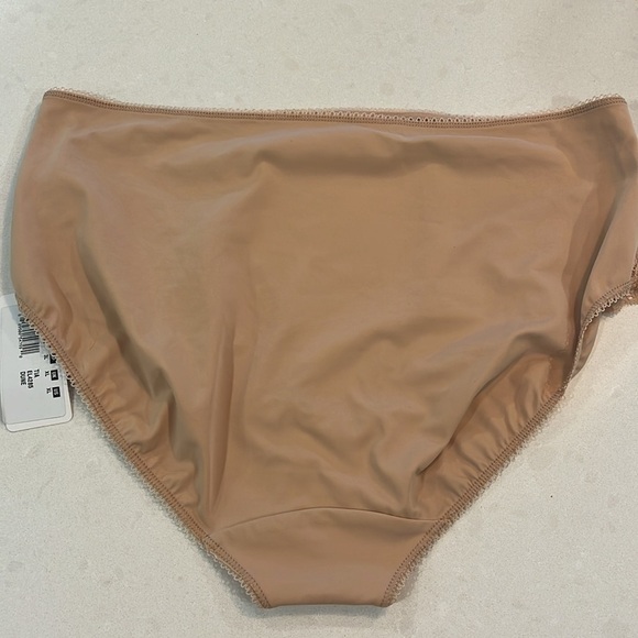 Elomi Womens 2 Pair Briefs XL Black & Dune Floral Lace Tummy Control EL4285 NWT - Picture 6 of 14